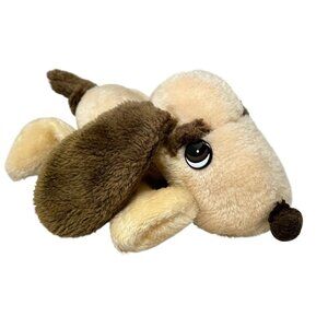 Knickerbocker Animals Of Distinction Hound Dog Plush Tan Brown With Red Gingham